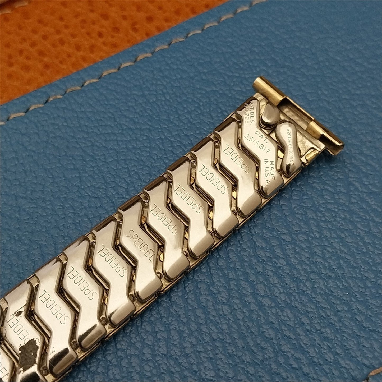 1957 Vintage Speidel CrossFire Yellow Gold-Fill 19mm 18mm 16mm Unused Watch Band