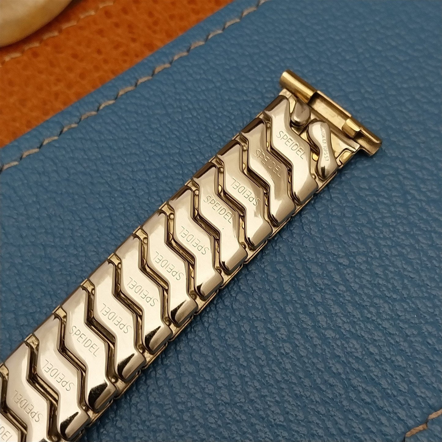 Long Speidel 10k Gold-Filled 1957 High Ridge 19mm nos Vintage Watch Band