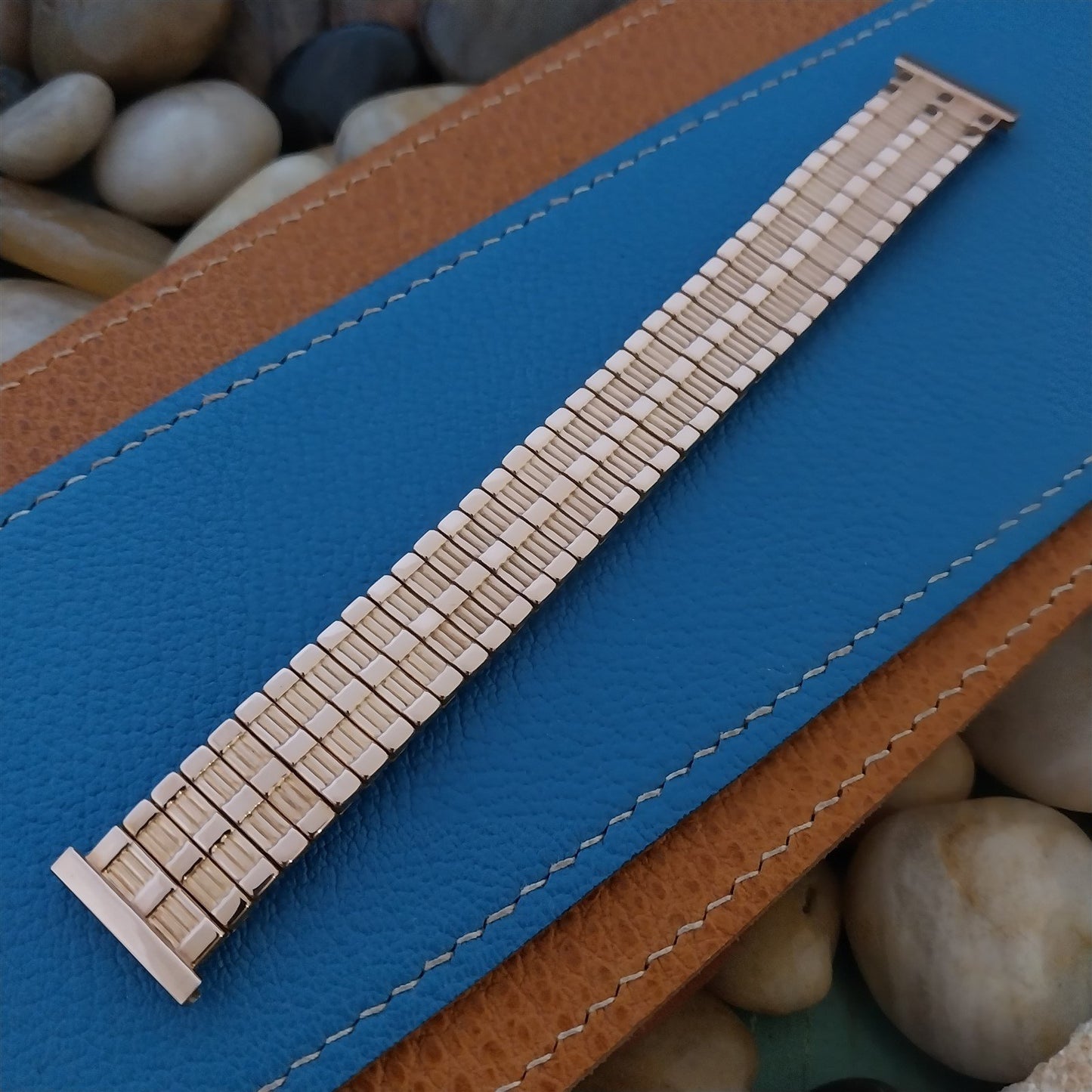 1952 10k Rose Gold-Filled Speidel Aztec nos Vintage Watch Band 16mm-19mm