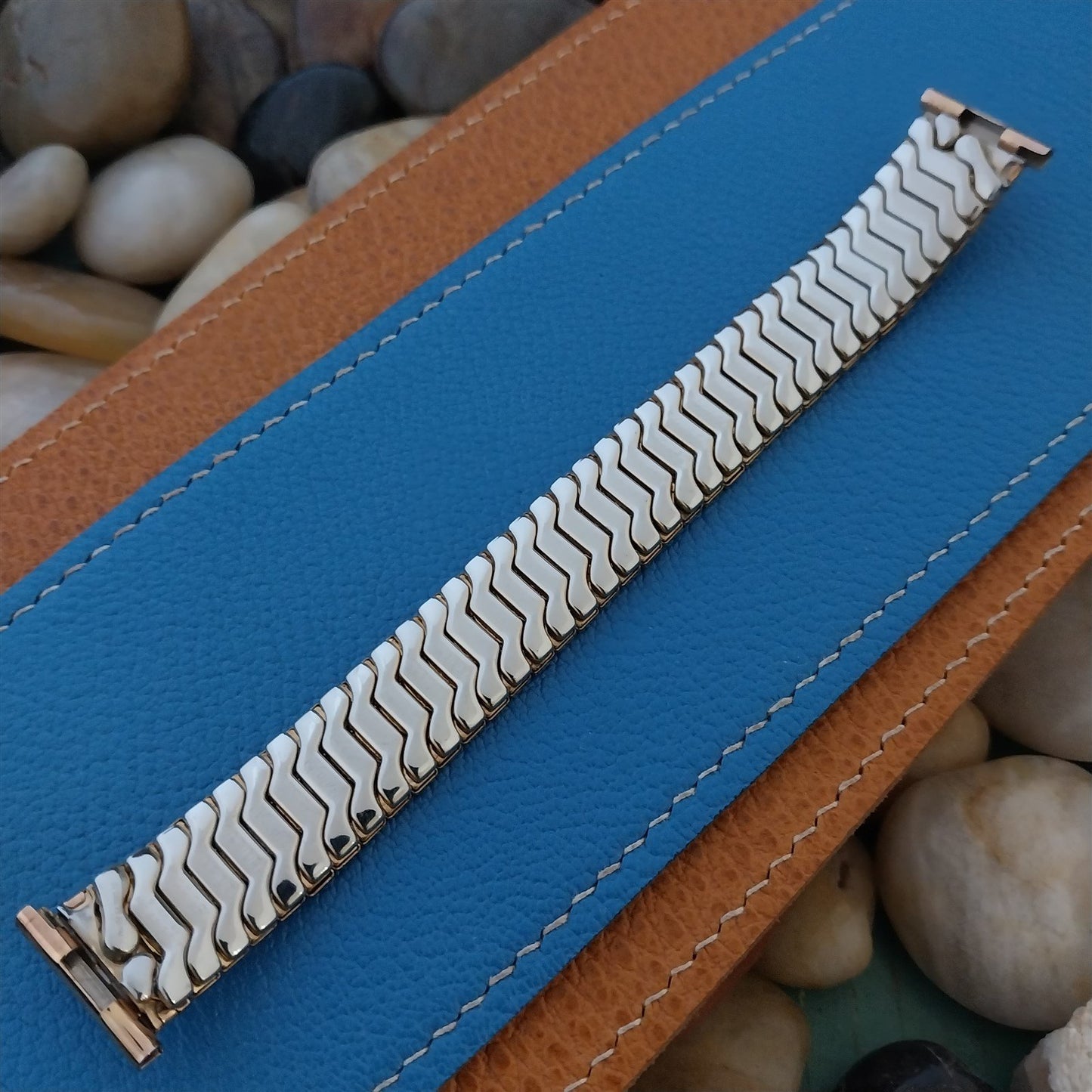 1952 10k Rose Gold-Filled Speidel Aztec nos Vintage Watch Band 16mm-19mm