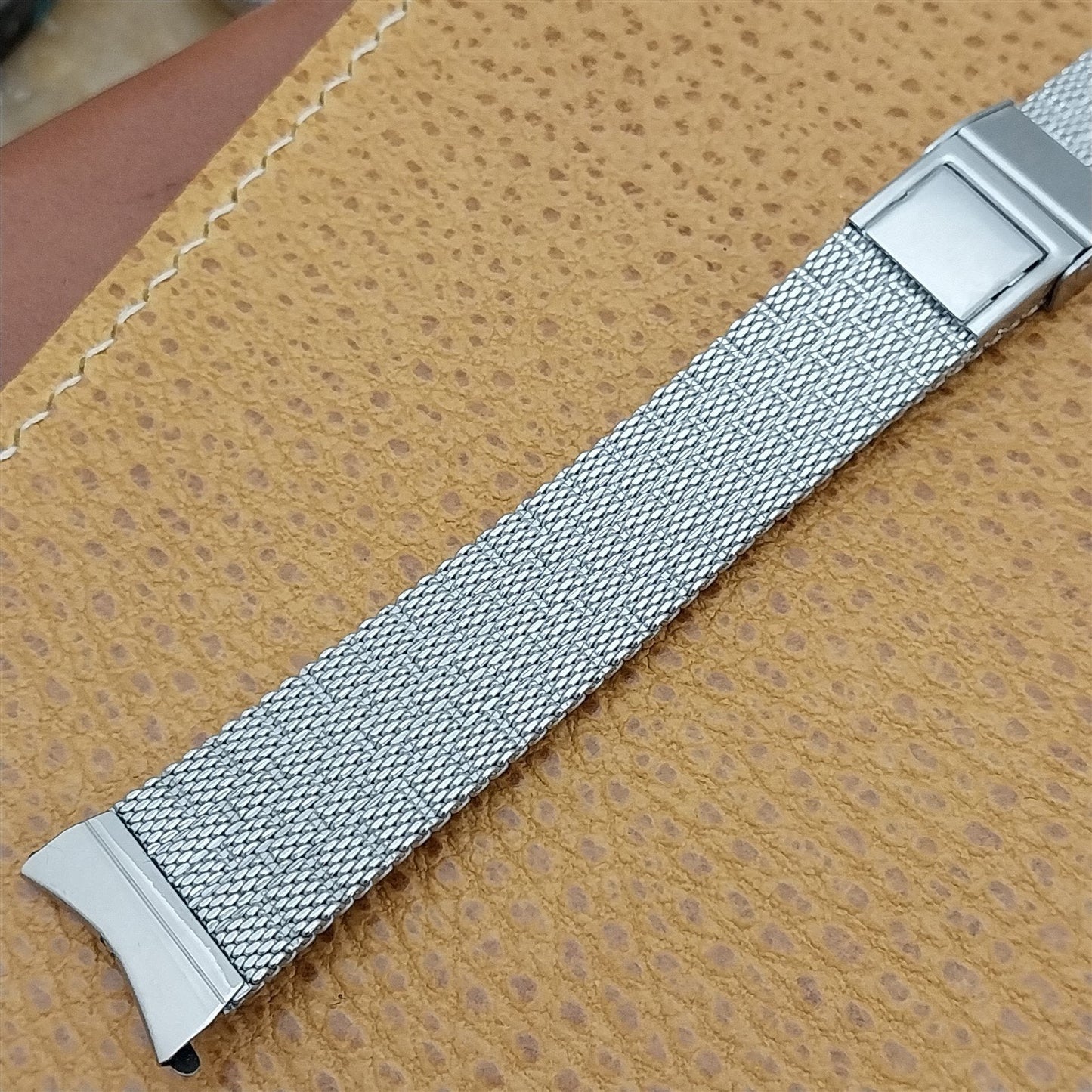 Vintage 19mm JB Champion Stainless Steel Mesh Classic 1960s Unused Watch Band