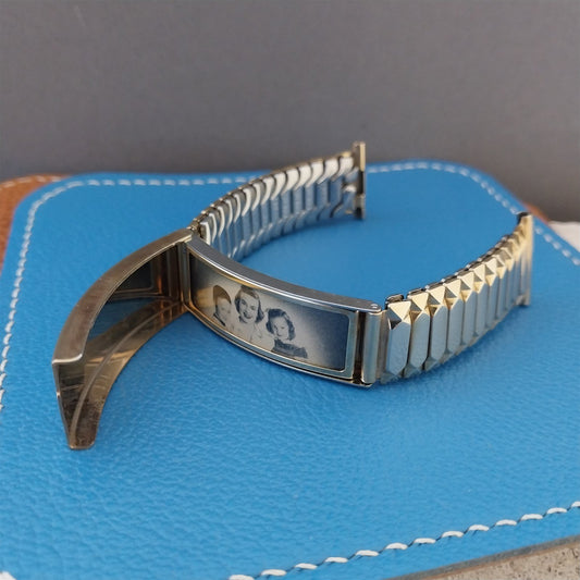 1954 Gold Filled Photo Keepsake Speidel USA Classic nos Vintage Watch Band