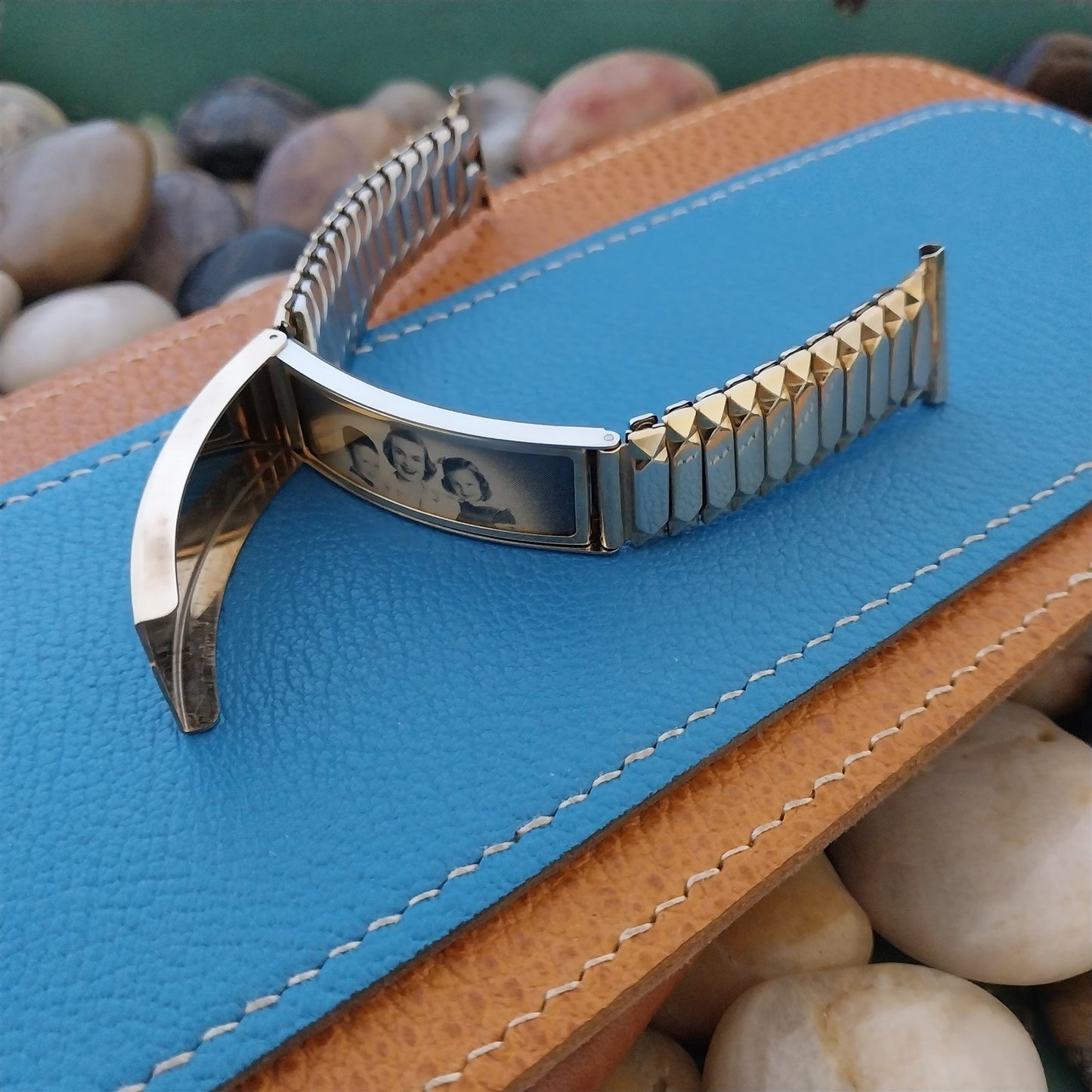 1954 Gold Filled Photo Keepsake Speidel USA Classic nos Vintage Watch Band