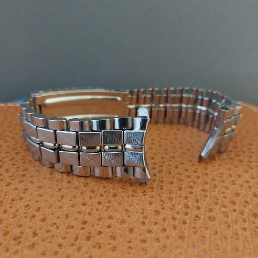Beads of Rice Stainless Steel 17.2mm 1960s-1970s NOS Unused Vintage Watch Band