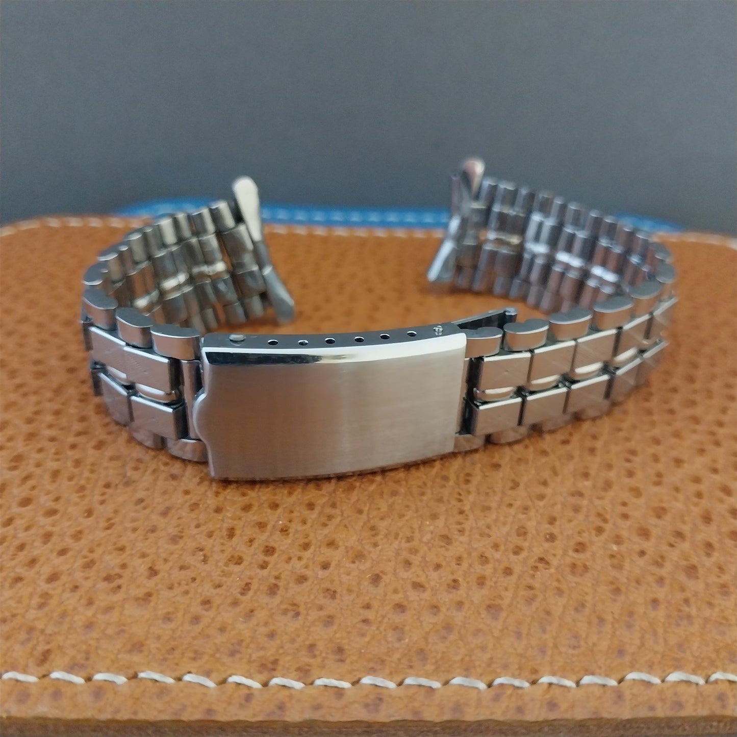 Beads of Rice Stainless Steel 17.2mm 1960s-1970s NOS Unused Vintage Watch Band