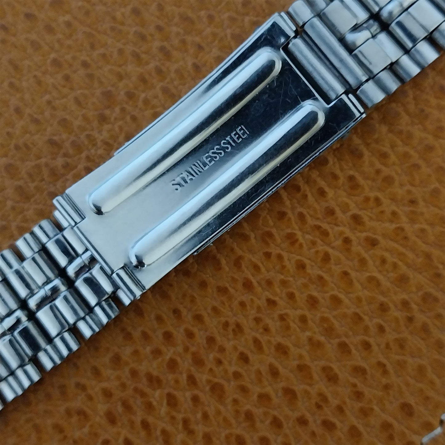Beads of Rice Stainless Steel 17.2mm 1960s-1970s NOS Unused Vintage Watch Band