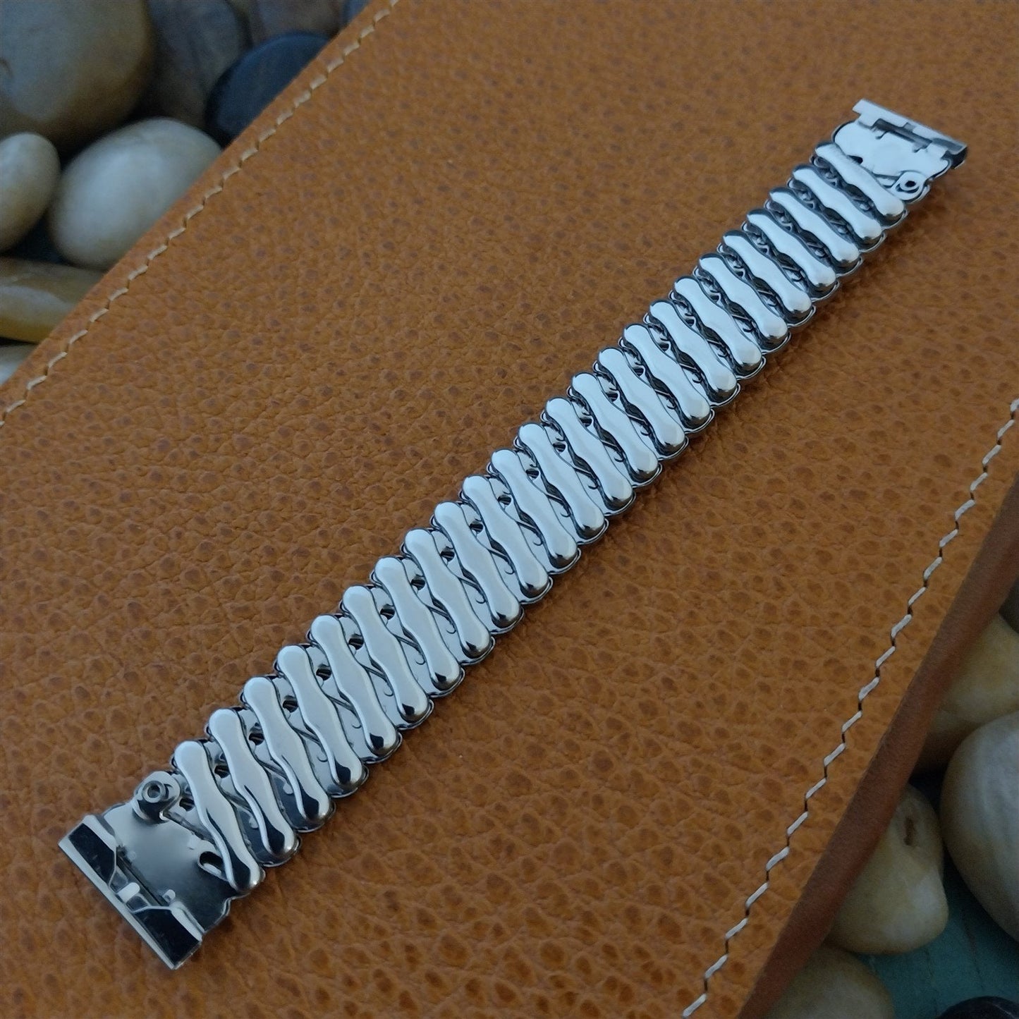 1950s Bellavance 5/8" Short Stainless Steel Expansion nos Vintage Watch Band