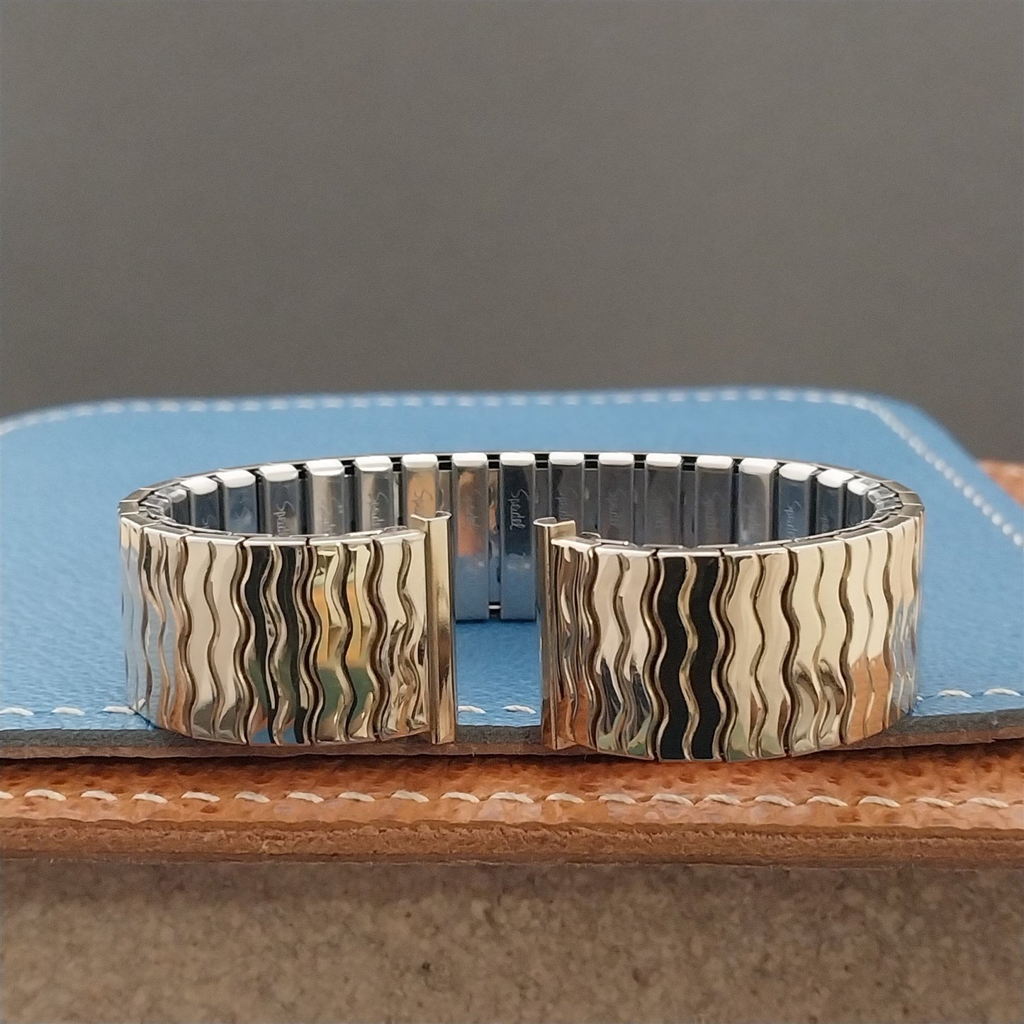 Vintage 1970s 17mm 16mm Yellow Gold RGP Speidel Riptide 17.2mm Watch Band