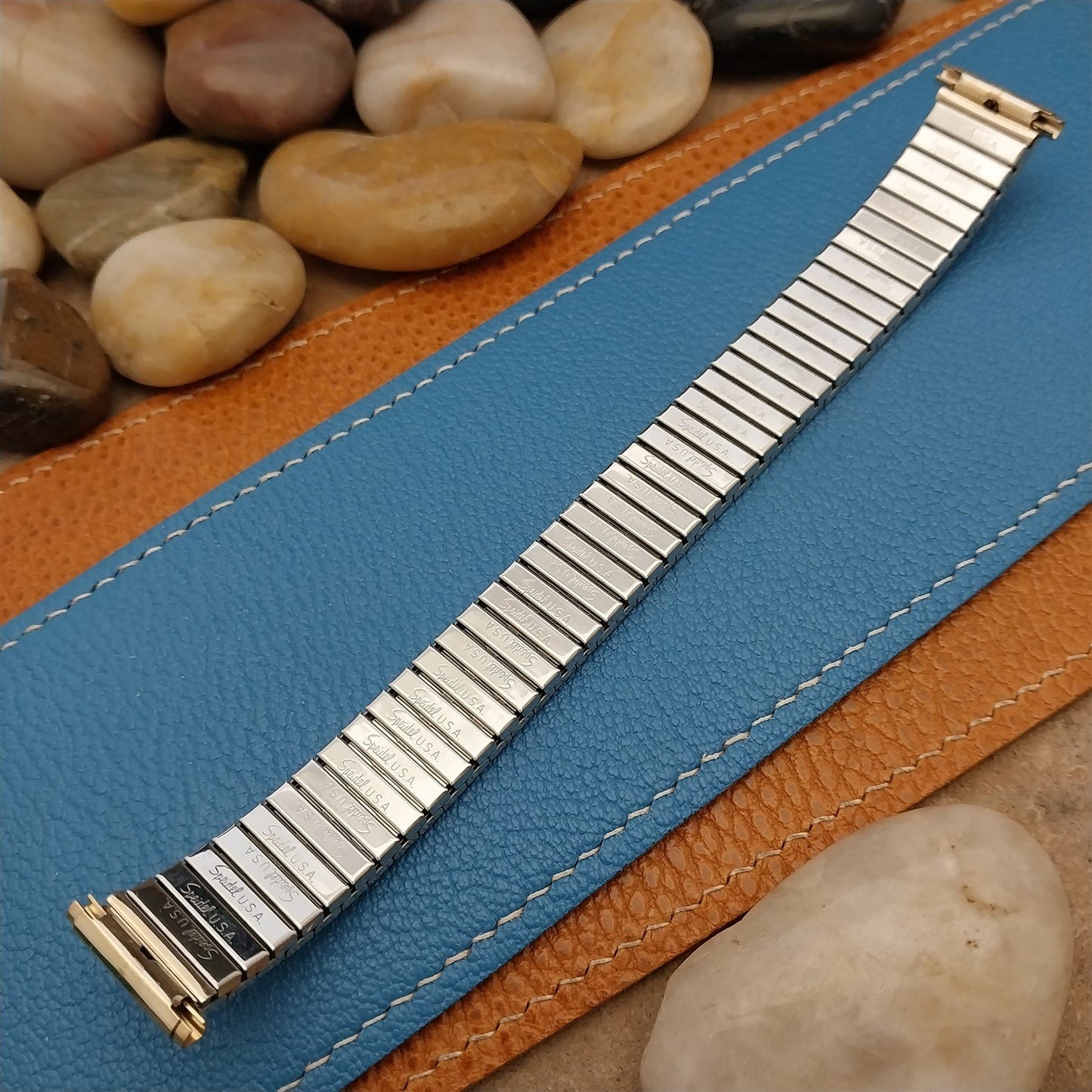 Vintage Long 16mm 18mm 19mm Classic 970s Gold-Tone Speidel Unused Watch Band