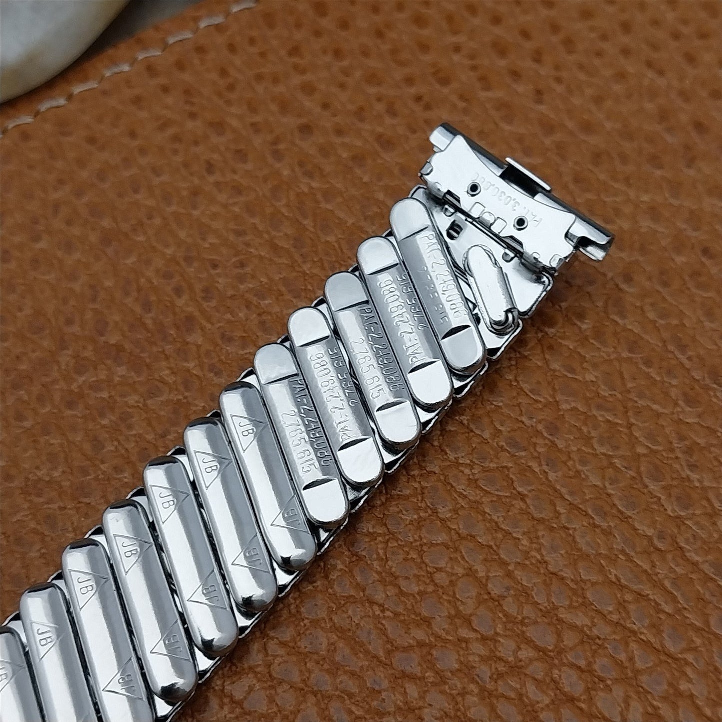 18mm 19mm JB Champion 1960s Stainless Steel Expansion Unused Vintage Watch Band