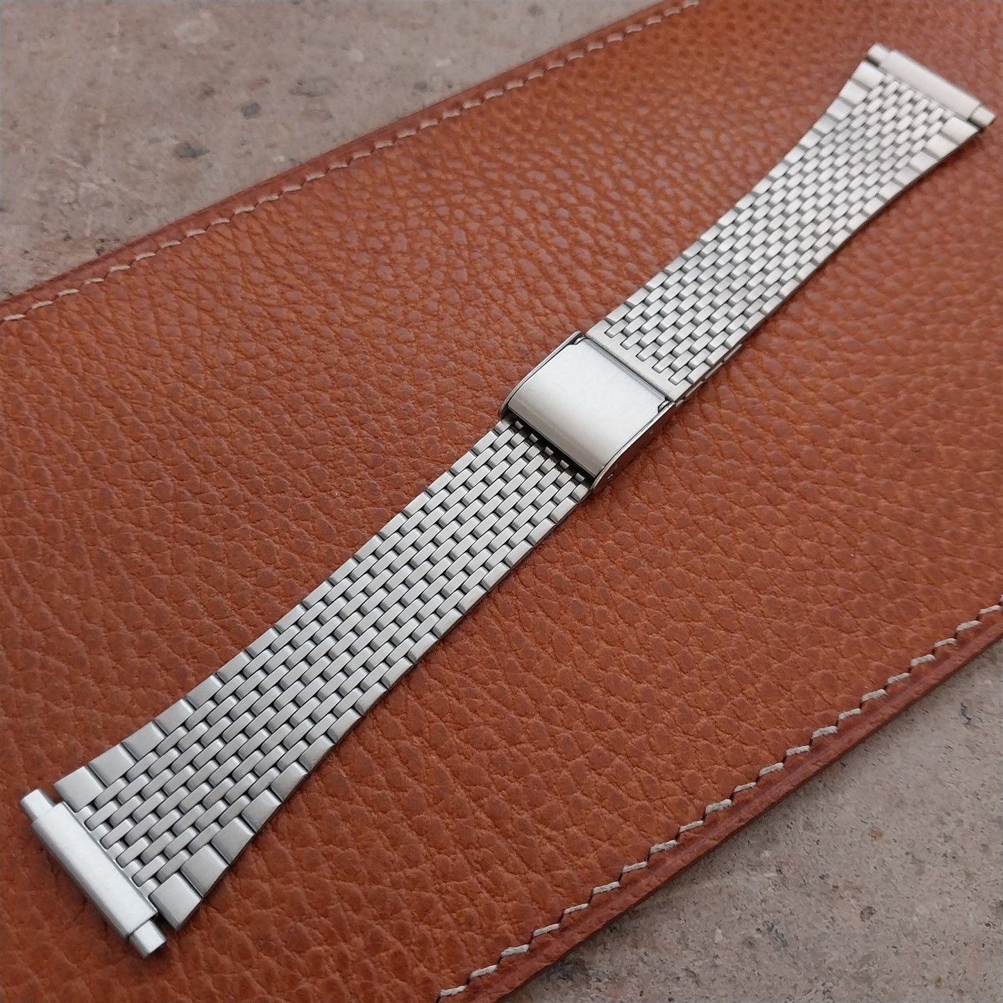 17mm 18mm 19mm 20mm Kreisler Stainless Steel Unused 1970s Vintage Watch Band