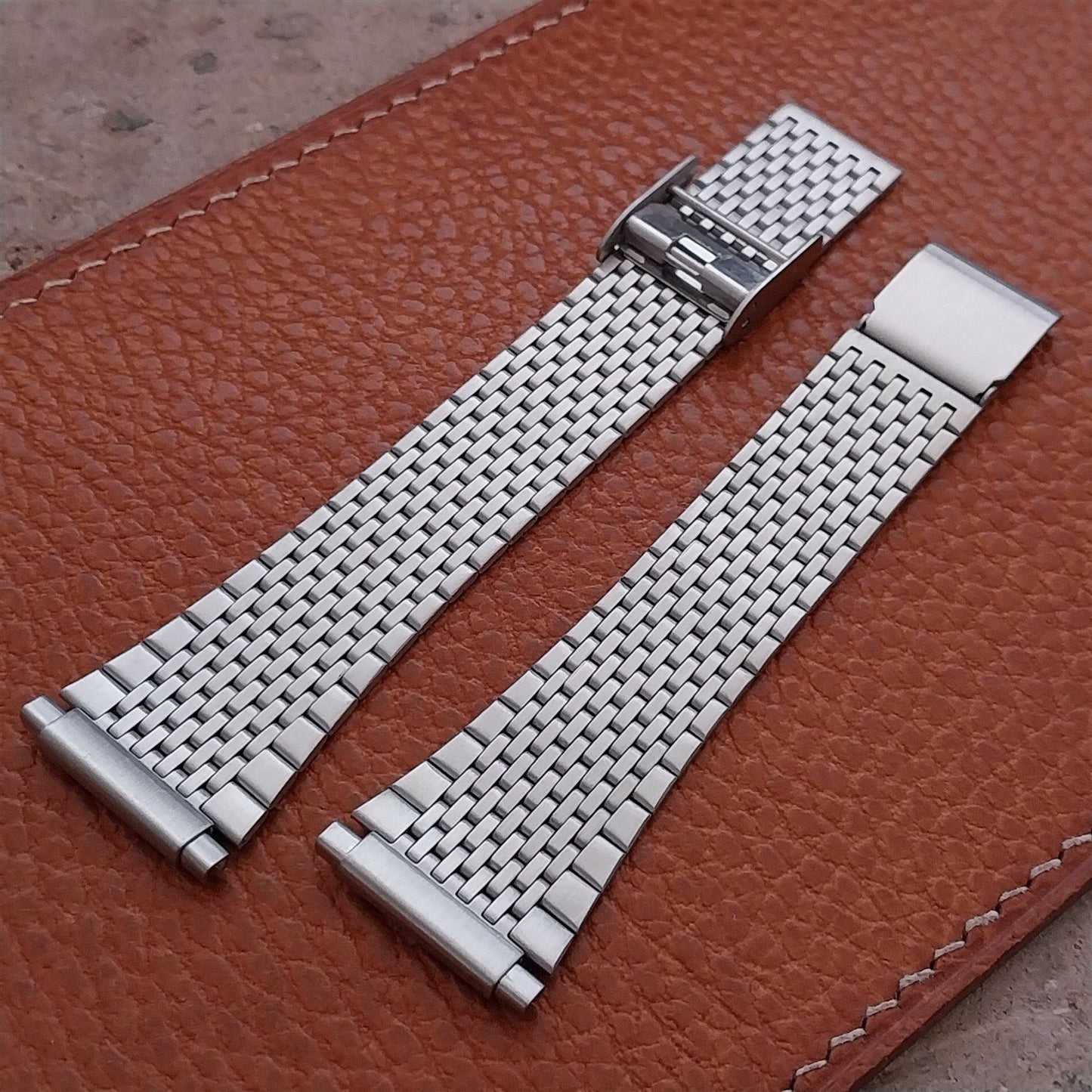 17mm 18mm 19mm 20mm Kreisler Stainless Steel Unused 1970s Vintage Watch Band