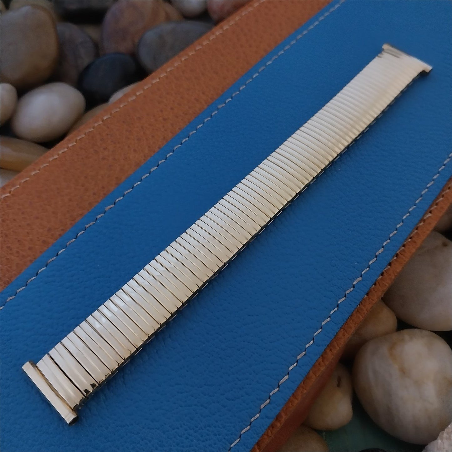 1960s 10k Yellow Gold-Filled Speidel Linesman USA nos Vintage Watch Band