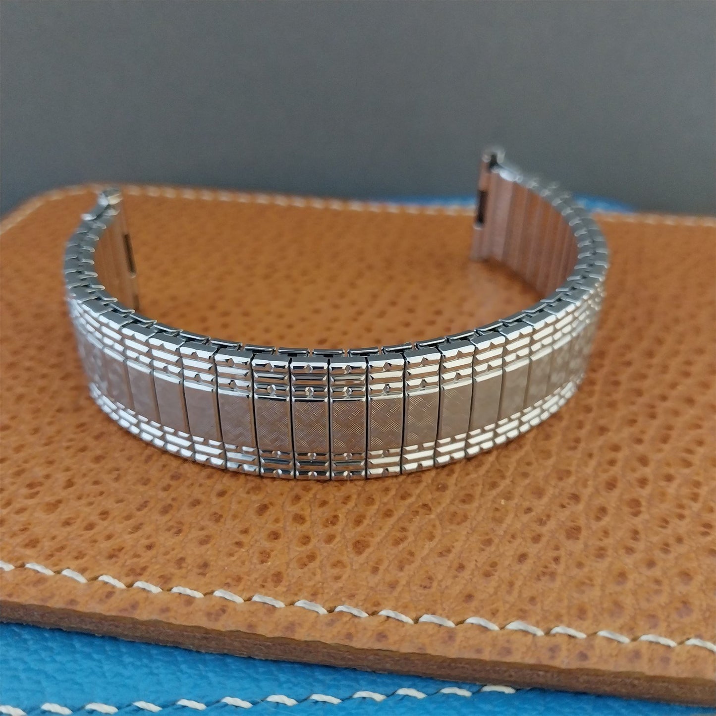 1962 10k White Gold-Filled Short Speidel Classic nos Vintage Watch Band