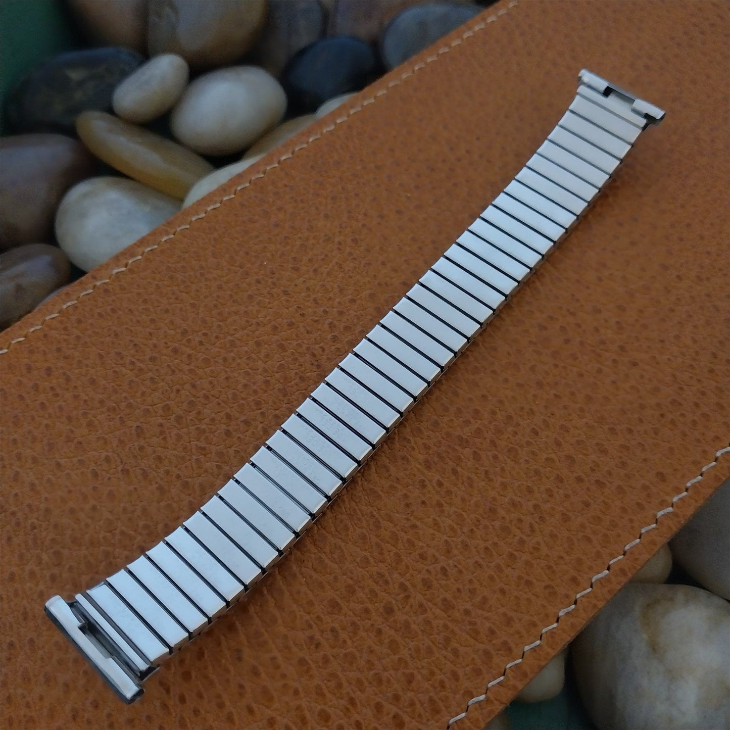 1962 10k White Gold-Filled Short Speidel Classic nos Vintage Watch Band