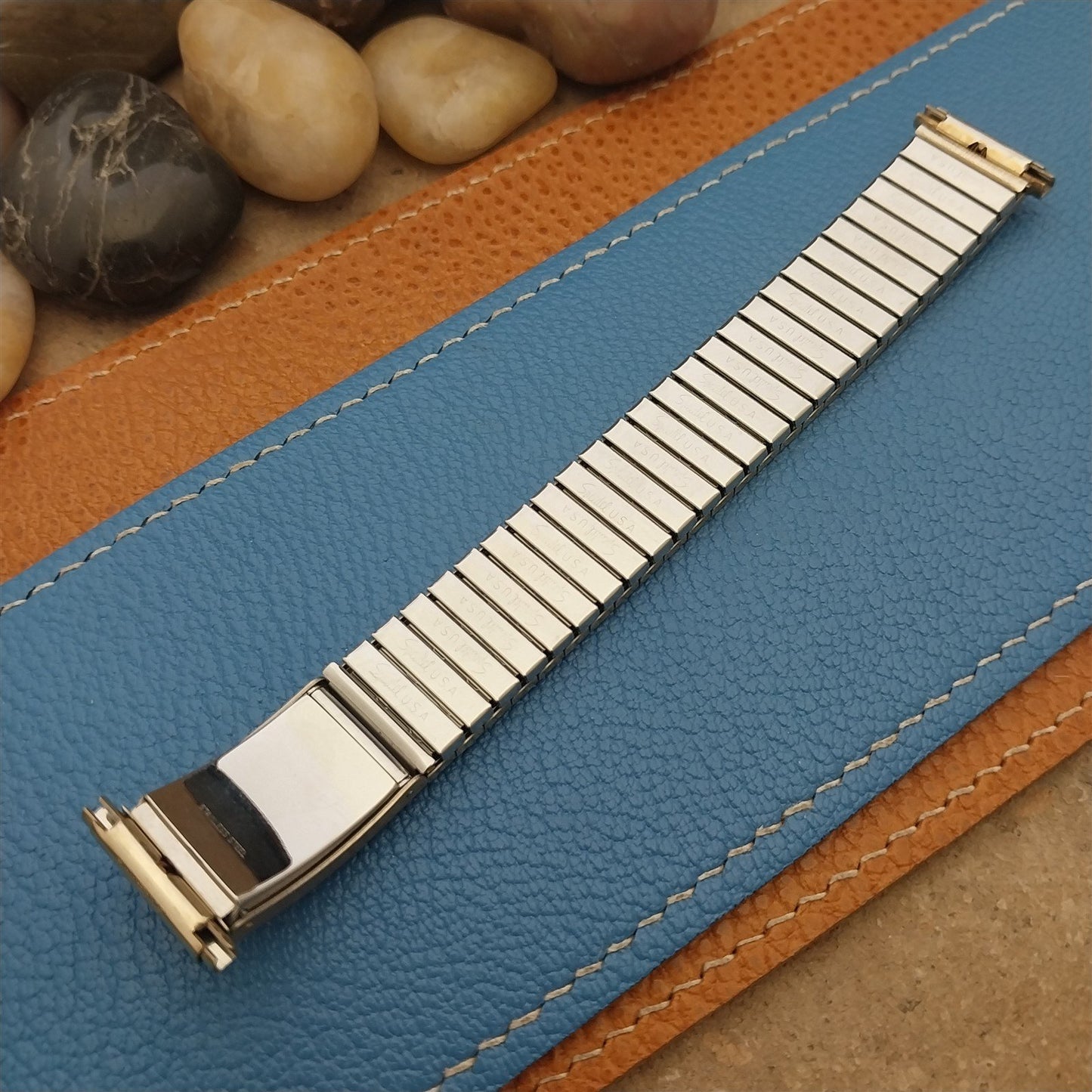 Vintage Speidel USA Medilog Rolled Gold Plate Short nos 16mm-19mm Watch Band