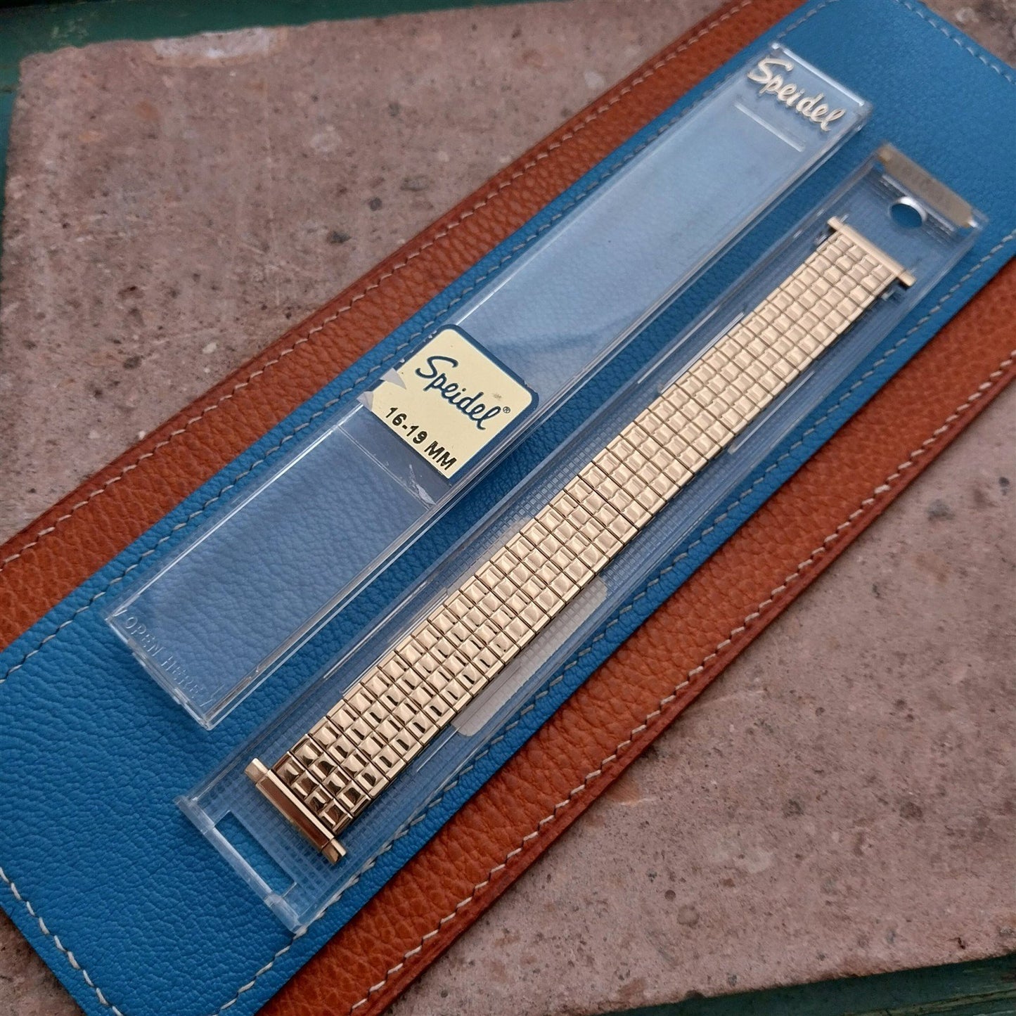 20mm 19mm 18mm 16mm Gold-Tone Speidel Hirsch nos Vintage Watch Band