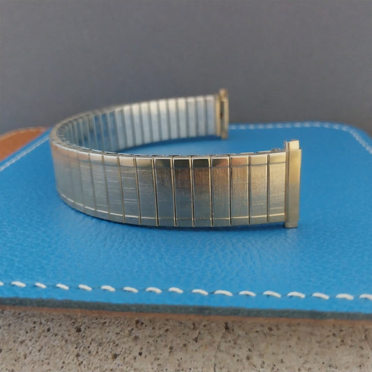 1970s Vintage Yellow Gold RGP Classic Speidel Florentine Unused Watchband