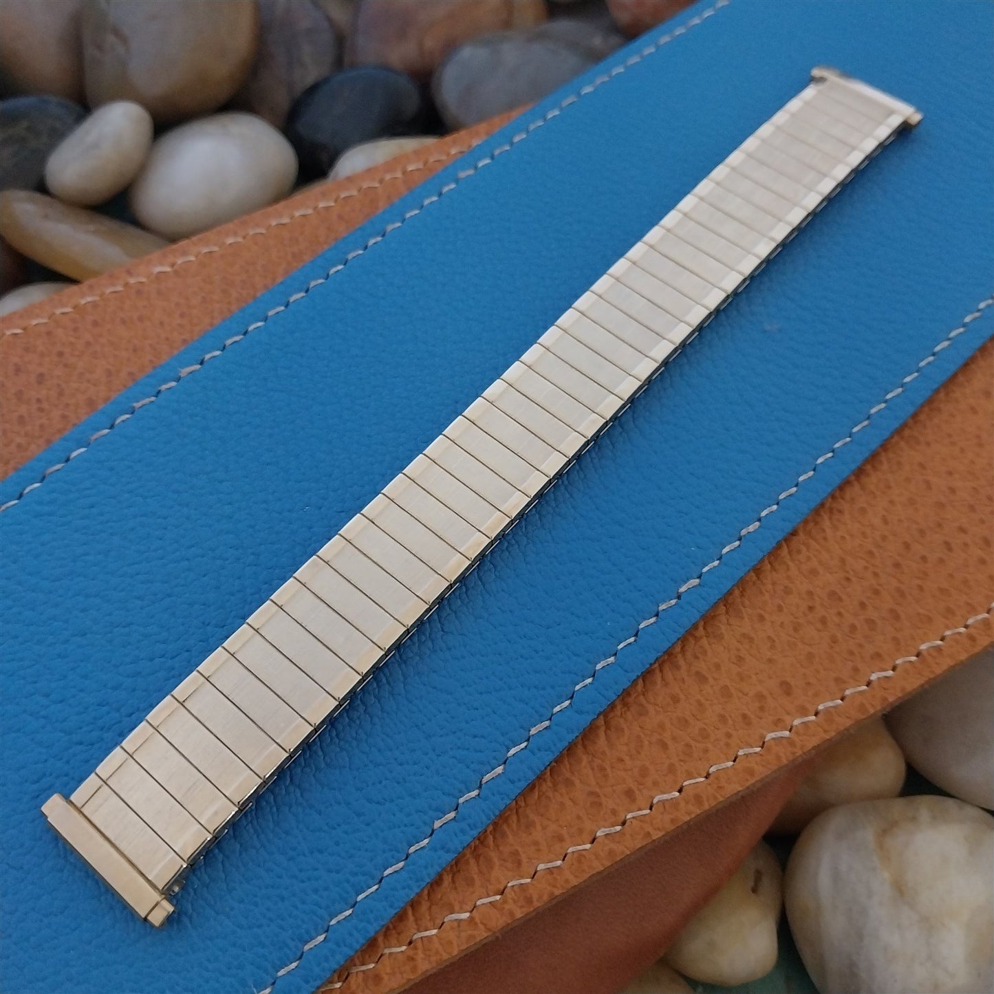 1970s Vintage Yellow Gold RGP Classic Speidel Florentine Unused Watchband