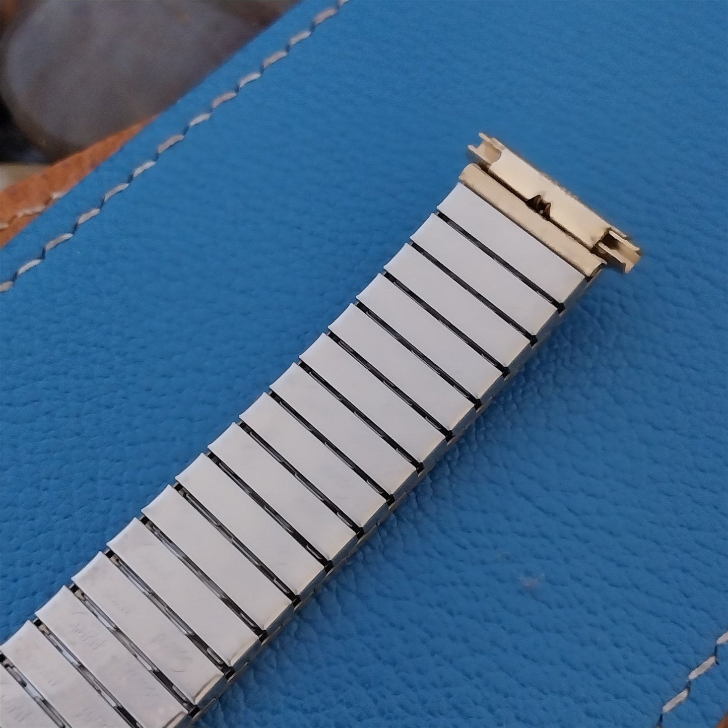 1970s 10k Yellow Gold-Filled Speidel Florentine nos 6" Vintage Watchband