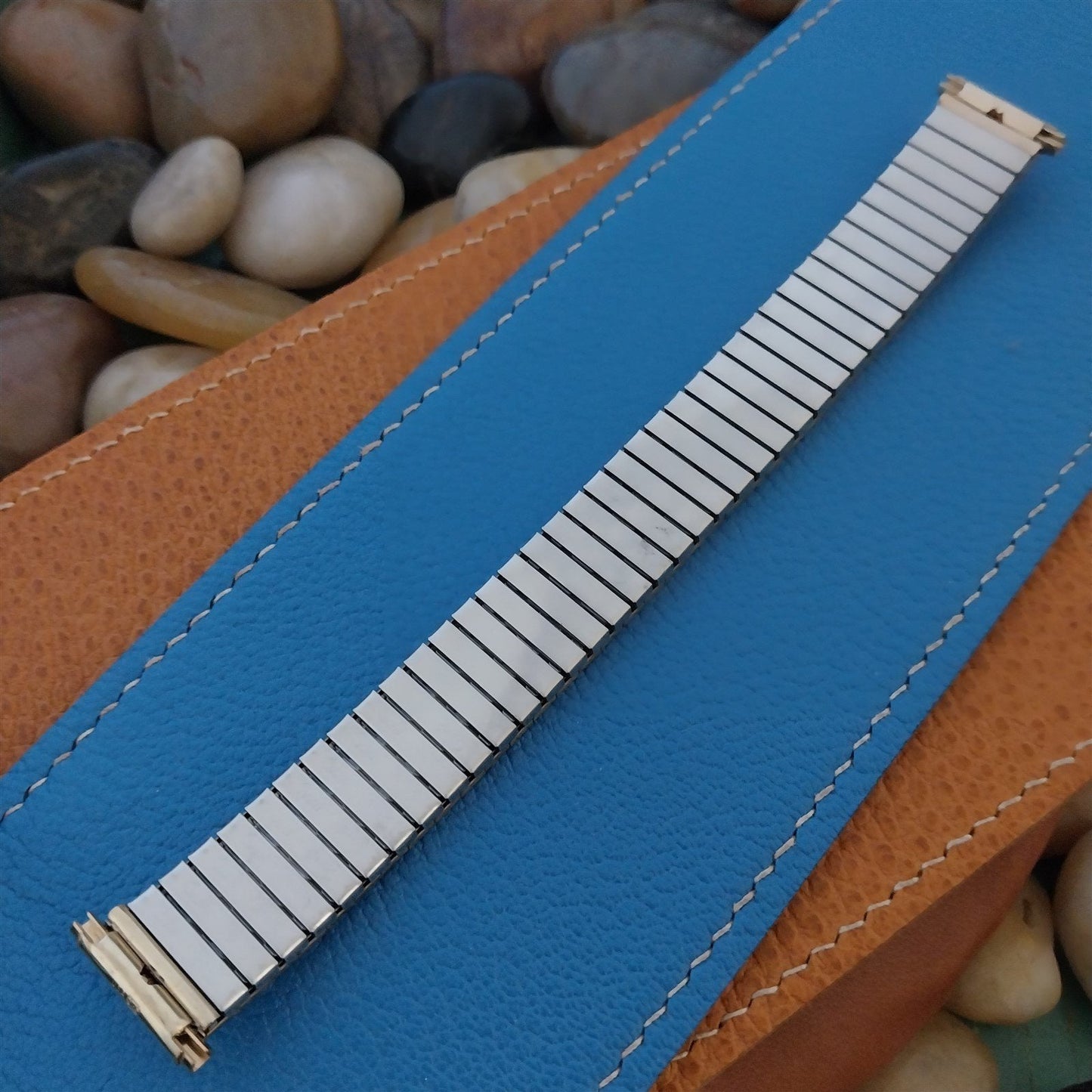 1970s 10k Yellow Gold-Filled Speidel Florentine nos 6" Vintage Watchband