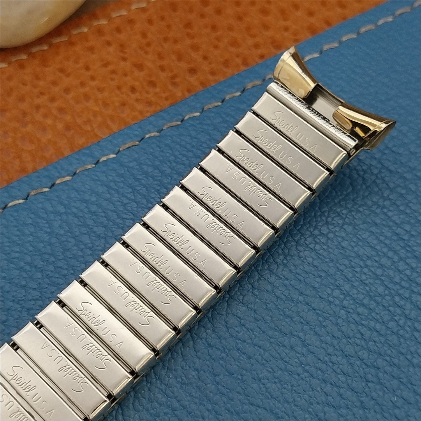 Long 10k Gold-Filled Speidel Expansion Tribune nos 1960s Vintage Watch Band