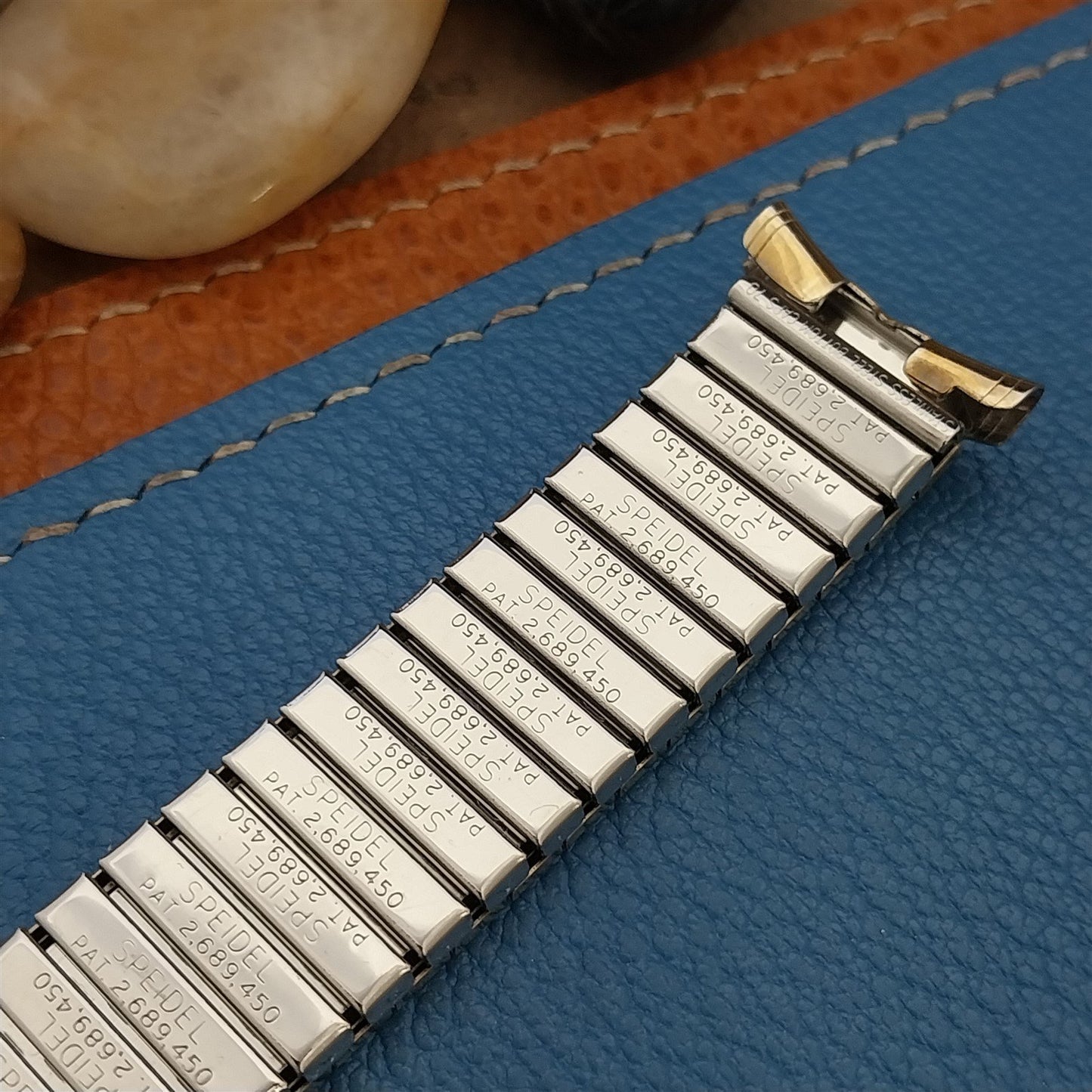 Long 19mm 18mm 10k Gold Filled Vintage Speidel Fullback Expansion Watch Band nos