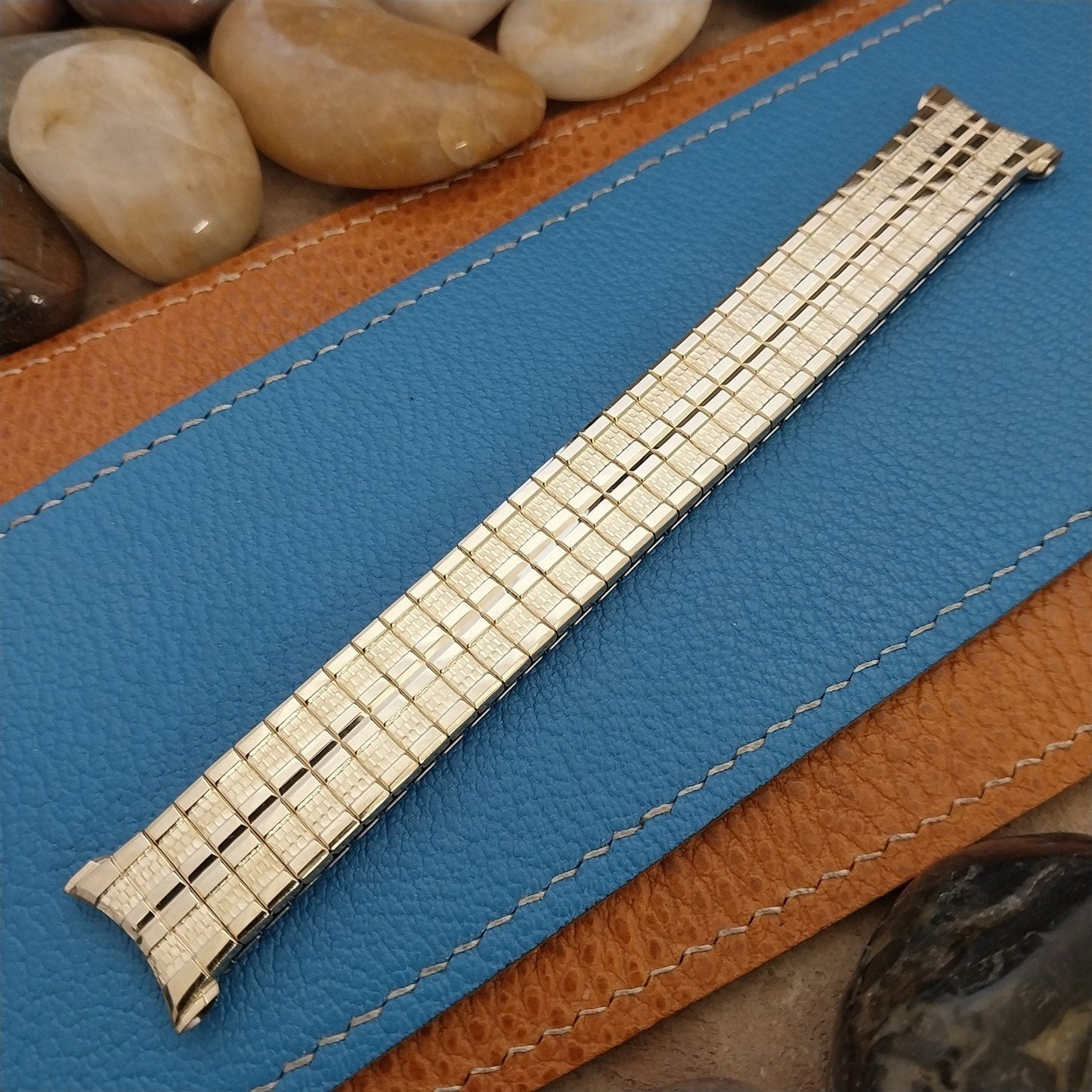 1963 Vintage 19mm 18mm 17mm Gold-Fill Stretch Unused Speidel Meteor Watch Band