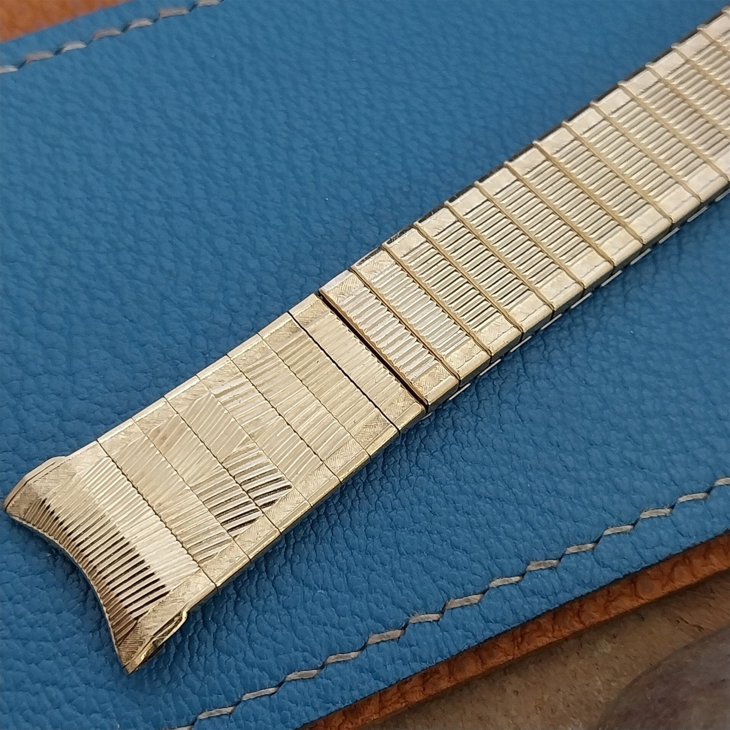 Vintage 1960s 10k Gold Filled Speidel Thin Watchmate nos Watch Band