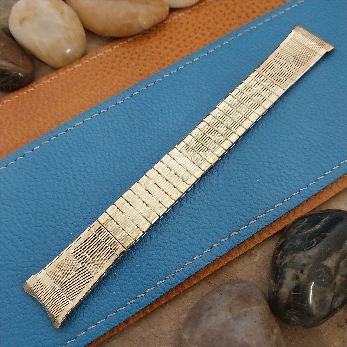 Vintage 1960s 10k Gold Filled Speidel Thin Watchmate nos Watch Band