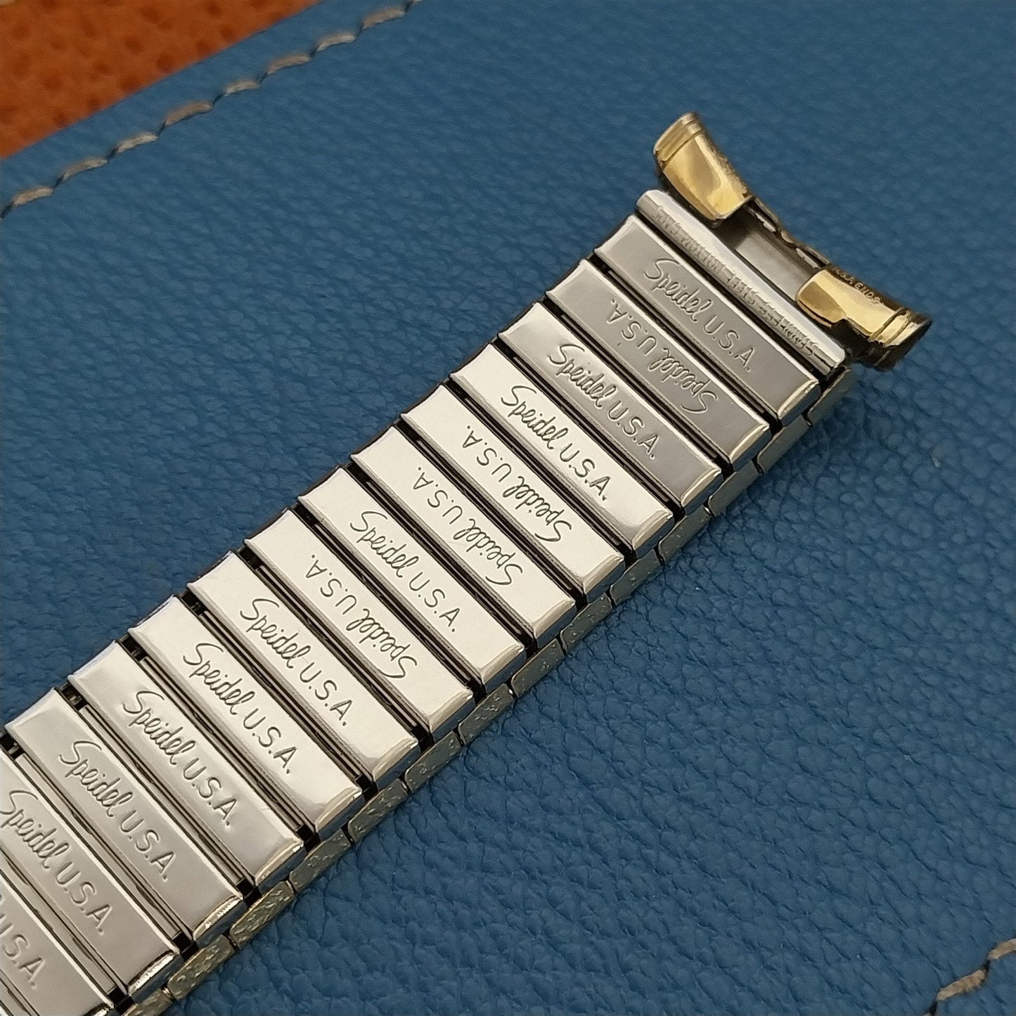 19mm Speidel Radial Yellow Gold-Filled Wide Long Unused 1960s Vintage Watch Band