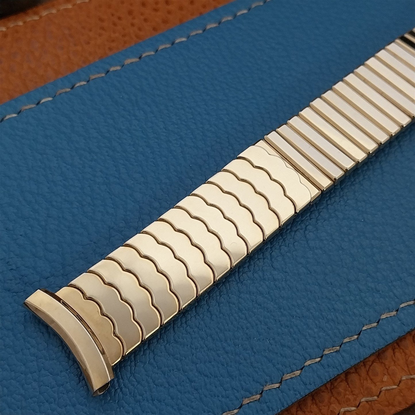 19mm 18mm 16mm 1958 10k Yellow Gold Filled Speidel Riptide Vintage Watch Band