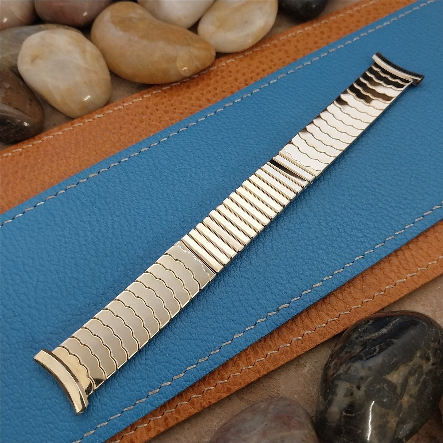 19mm 18mm 16mm 1958 10k Yellow Gold Filled Speidel Riptide Vintage Watch Band