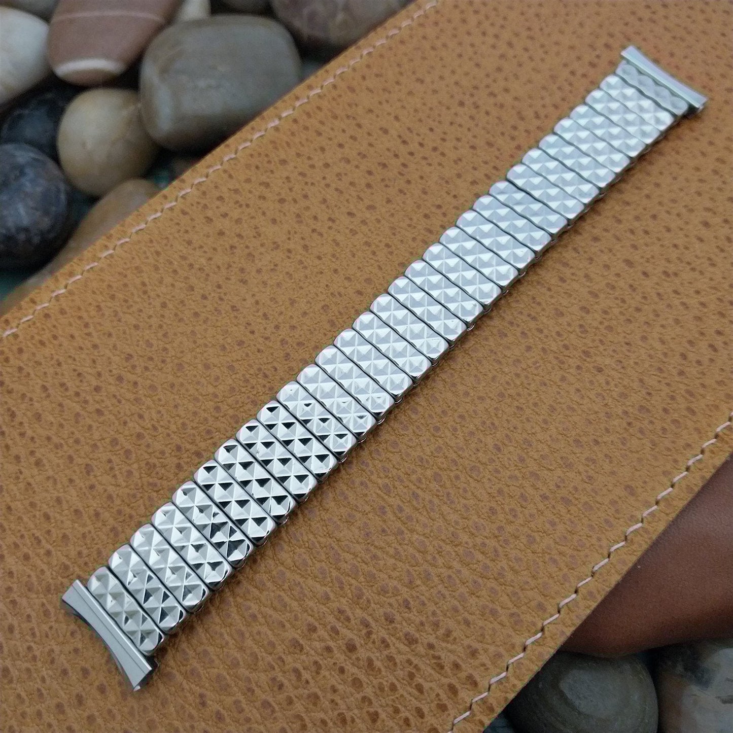 Vintage 16mm 18mm 19mm 1950s JB Champion Lance Stainless Steel Unused Watch Band