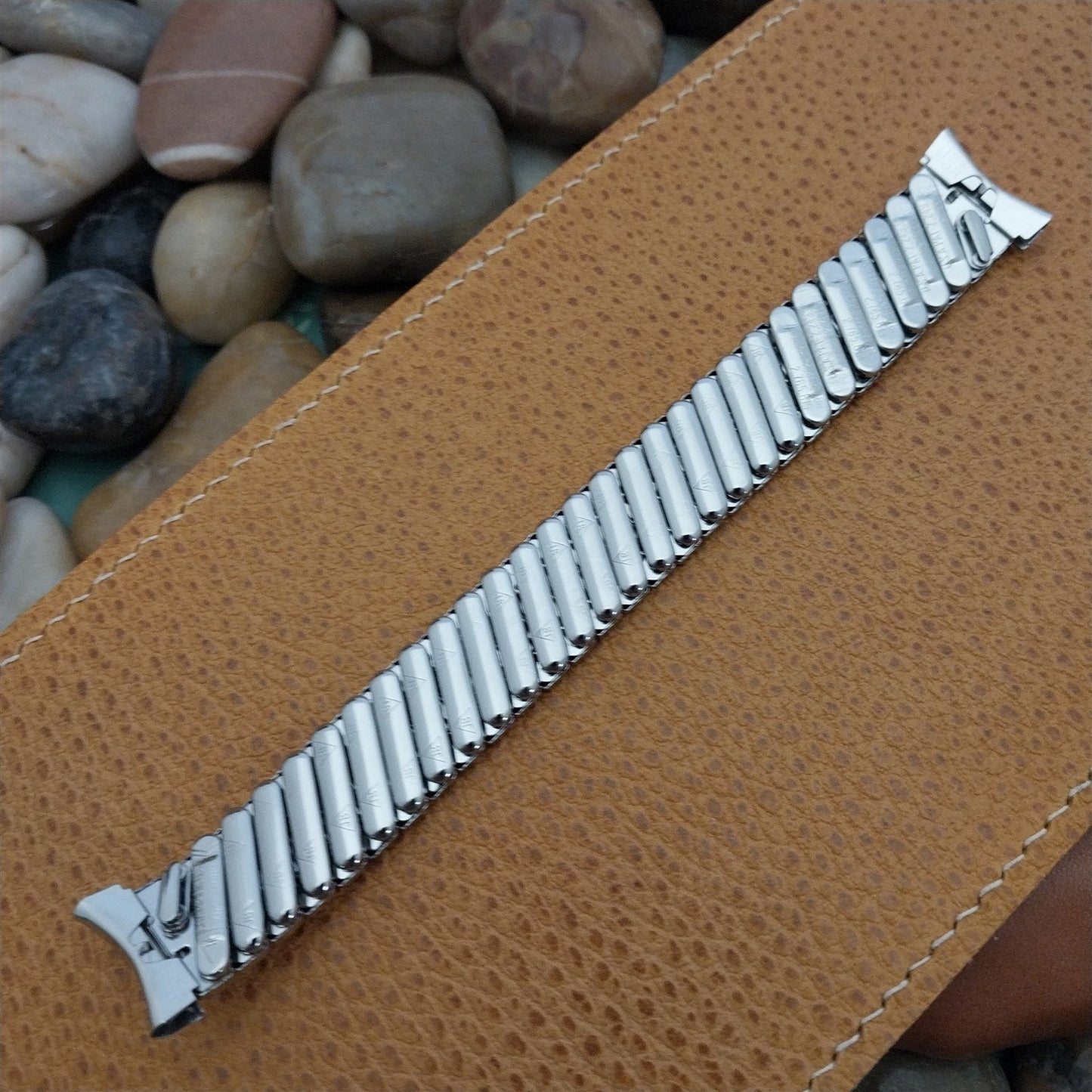 Vintage 16mm 18mm 19mm 1950s JB Champion Lance Stainless Steel Unused Watch Band