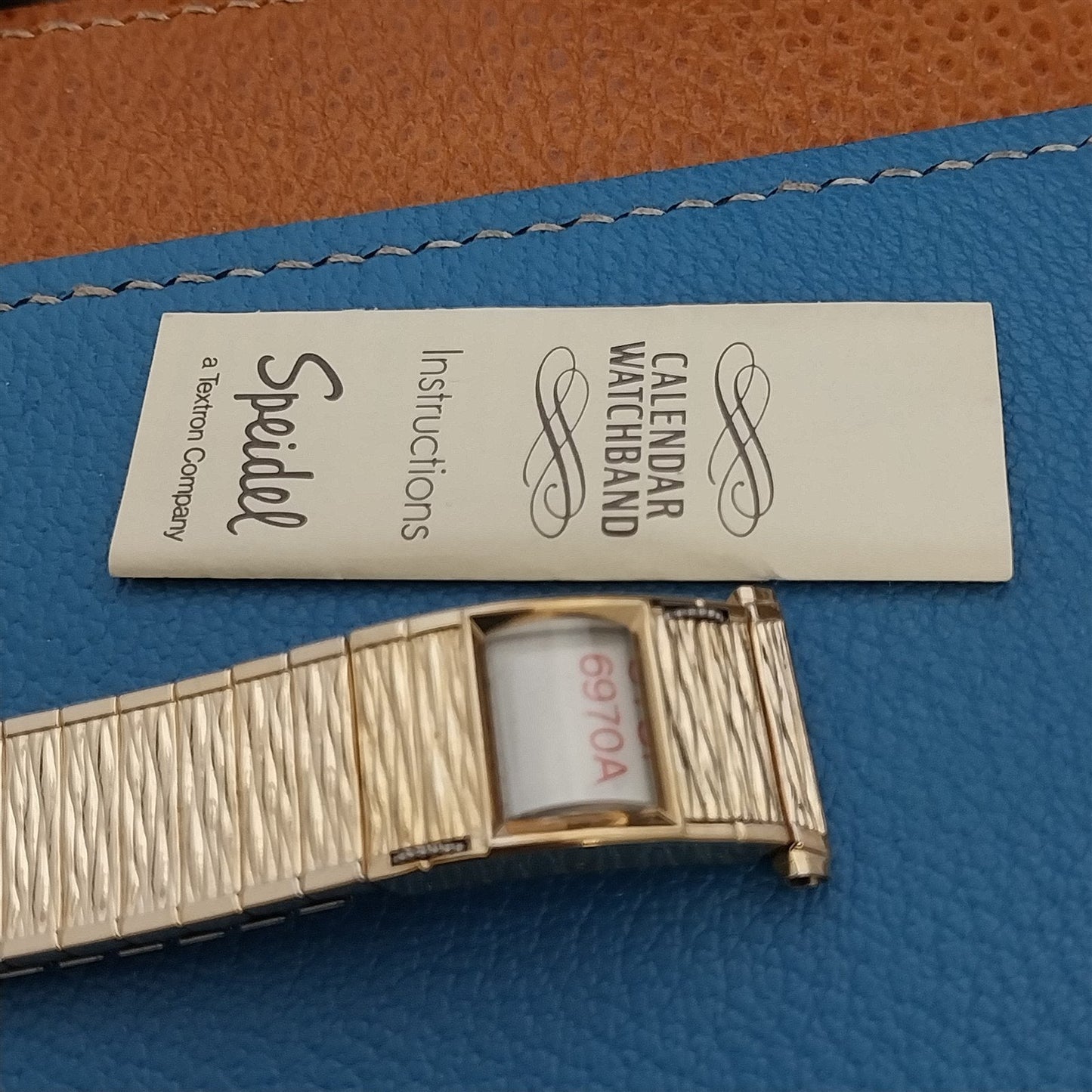 19mm 18mm Speidel 10k Gold Filled 1969/1970 Calendar nos Vintage Watch Band