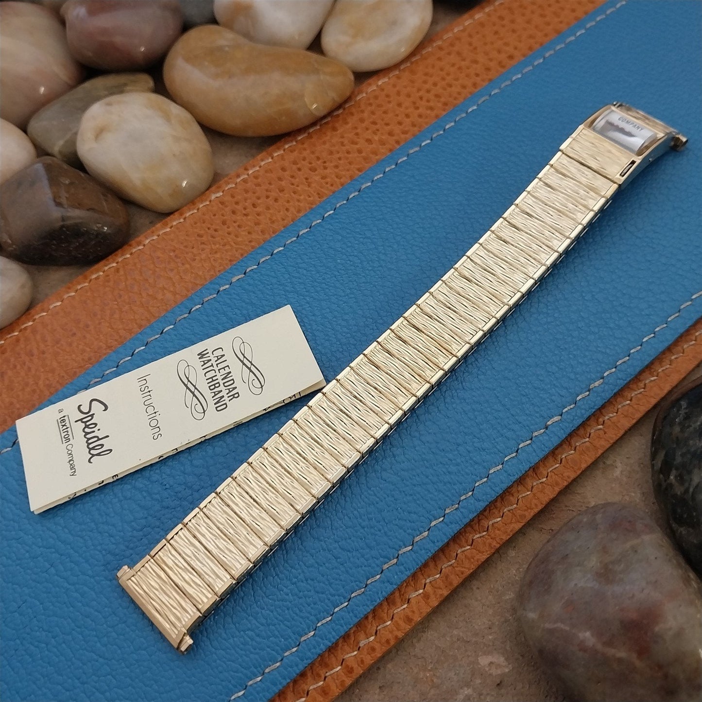 Vintage Speidel 19mm 18mm 10k Gold Filled 1973/1974 Calendar Watch Band nos