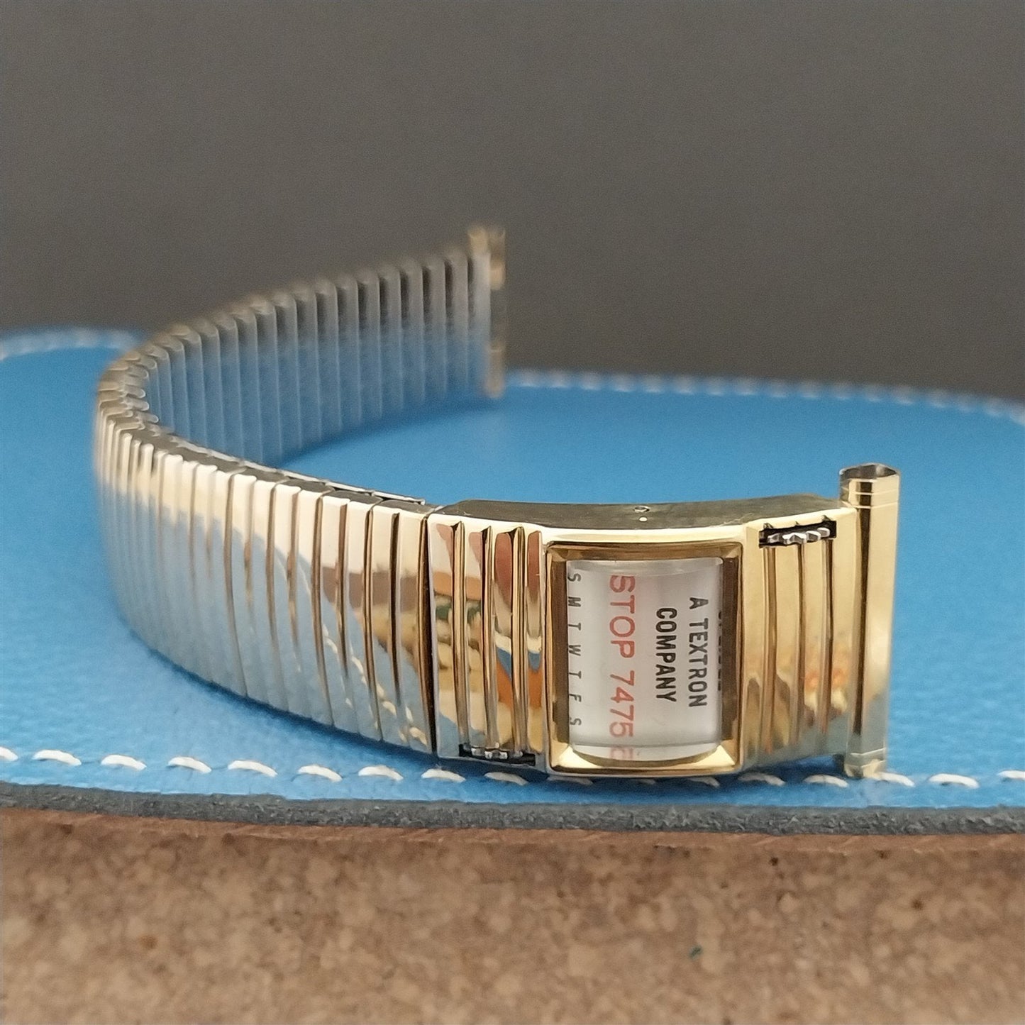 Vintage Speidel USA 19mm 18mm 10k Gold Filled 1974/1975 Calendar nos Watch Band