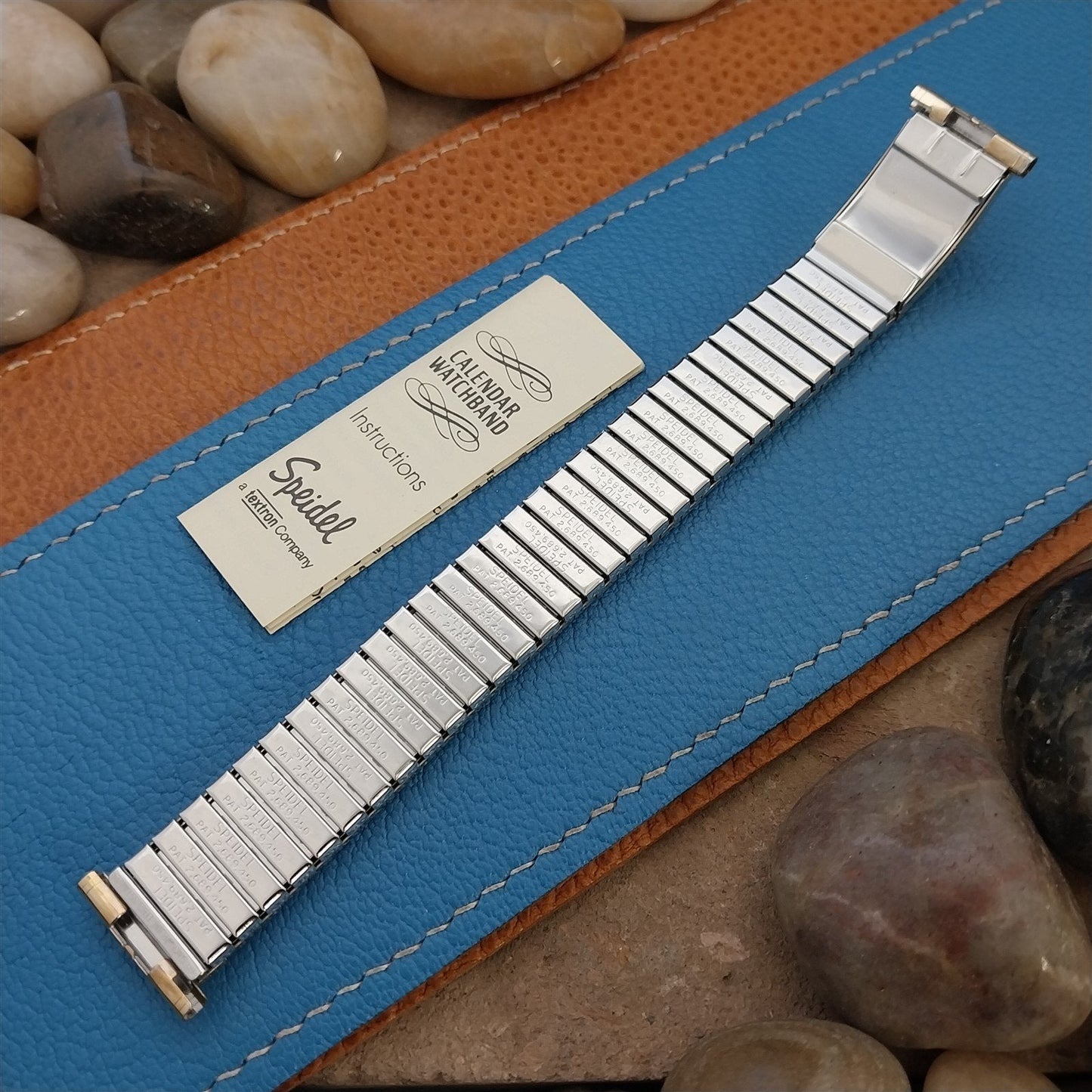 Vintage Speidel USA 19mm 18mm 10k Gold Filled 1974/1975 Calendar nos Watch Band