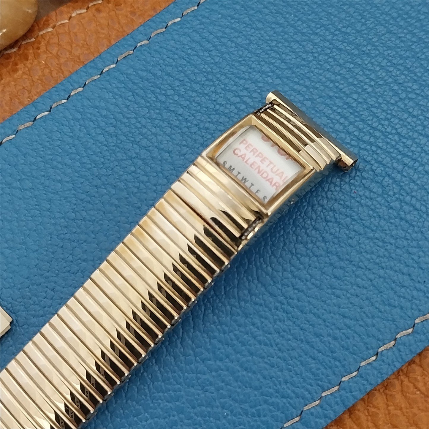 16mm 18mm 19mm Speidel Gold-Fill Linesman Perpetual Calendar Vintage Watch Band