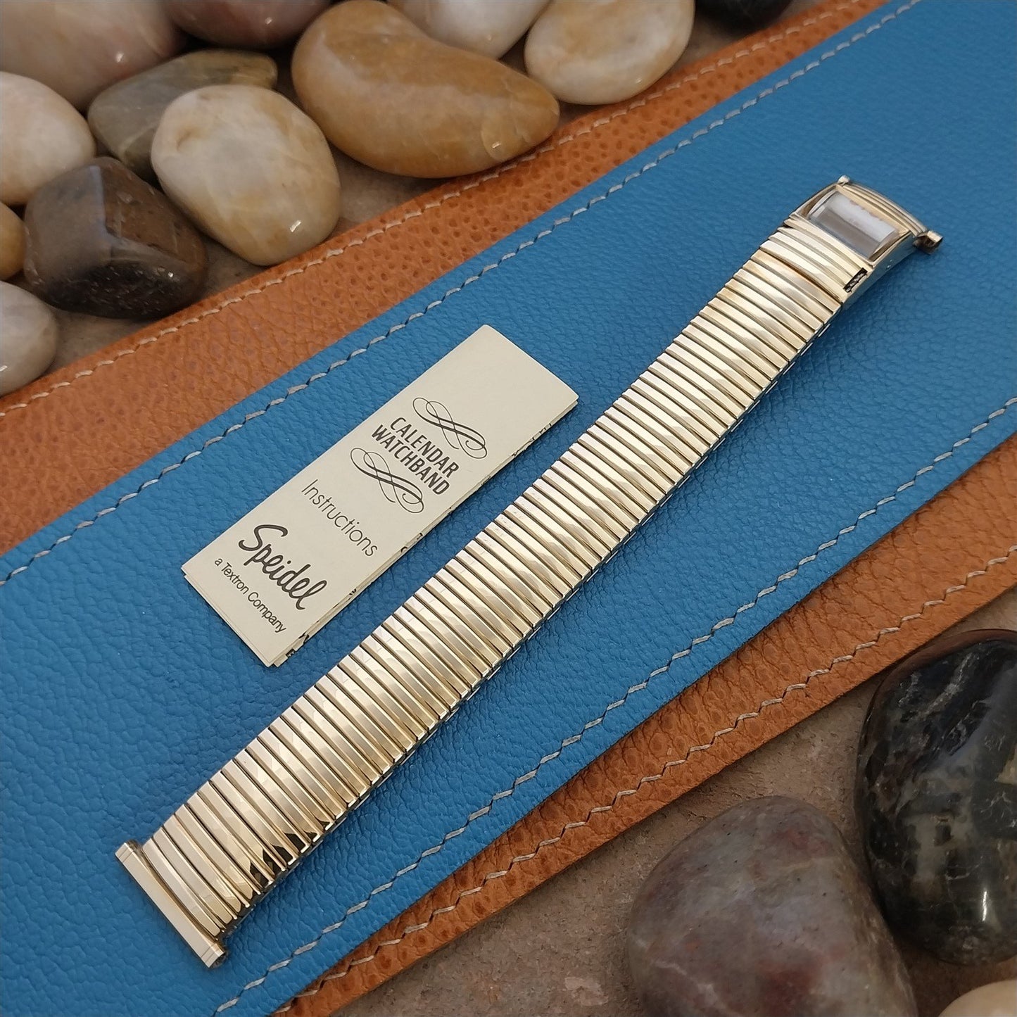 16mm 18mm 19mm Speidel Gold-Fill Linesman Perpetual Calendar Vintage Watch Band