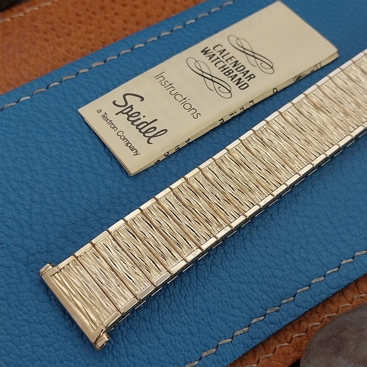 18mm 19mm Speidel Valencia Perpetual Calendar 10k Gold Vintage Watch Band