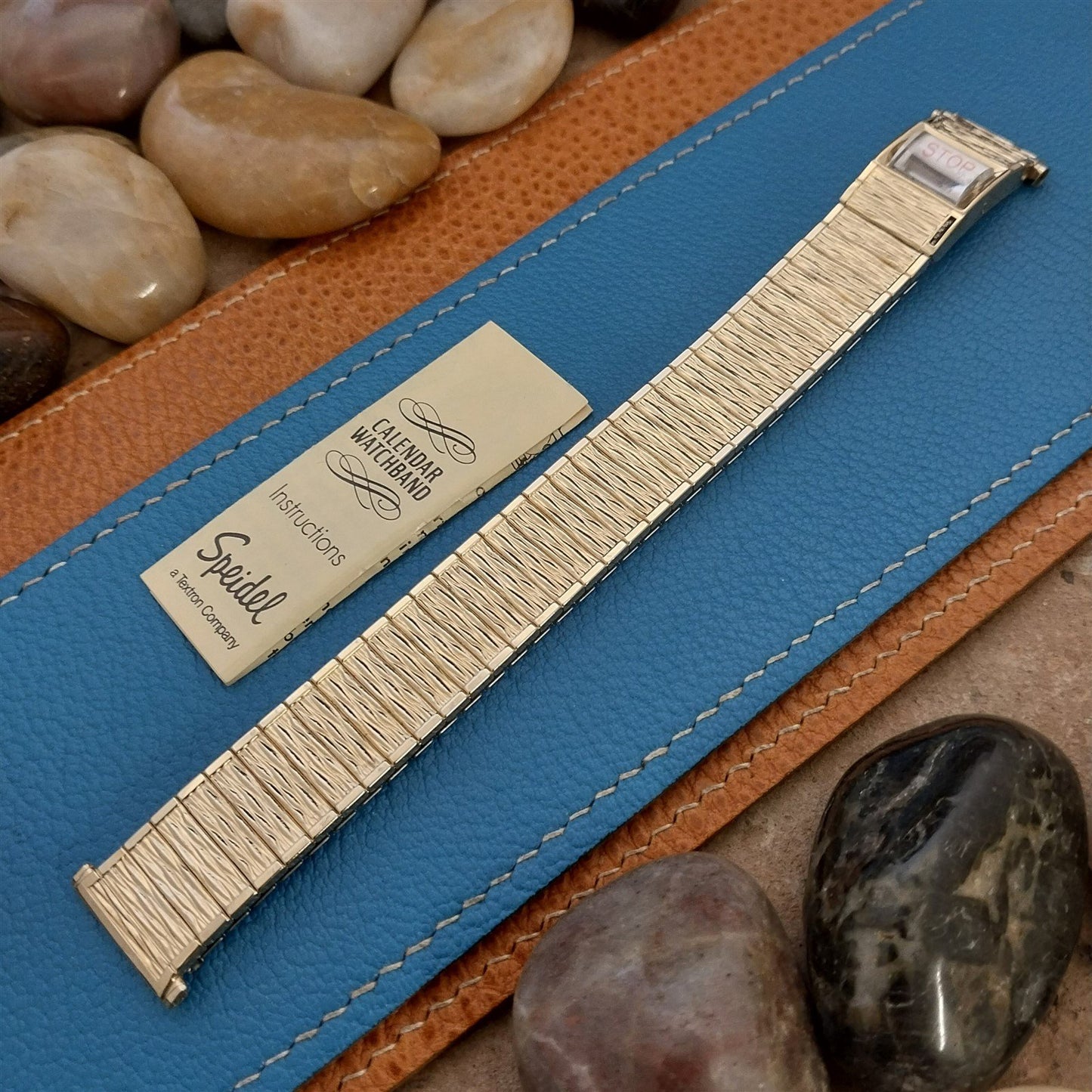 18mm 19mm Speidel Valencia Perpetual Calendar 10k Gold Vintage Watch Band