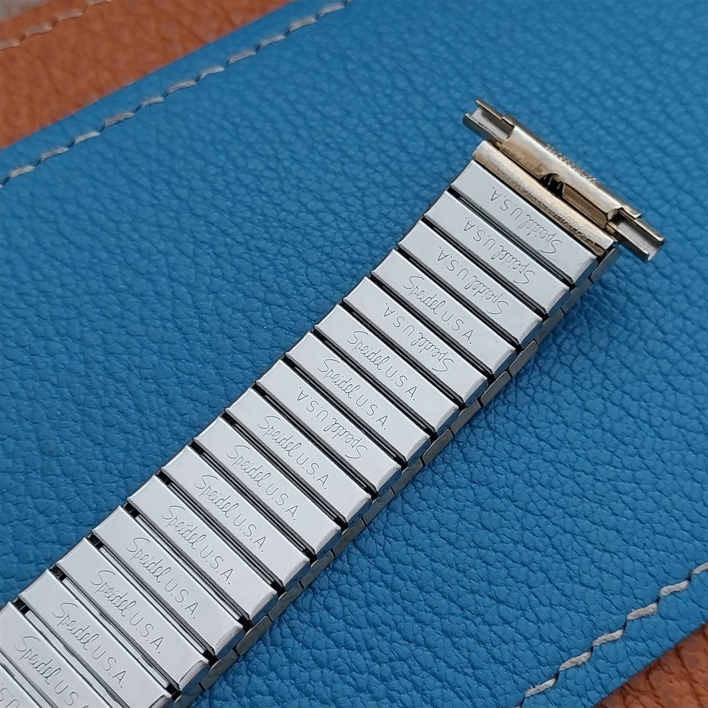 18mm 19mm 20mm 1970s Gold-Tone Speidel nos Unused Expansion Vintage Watch Band