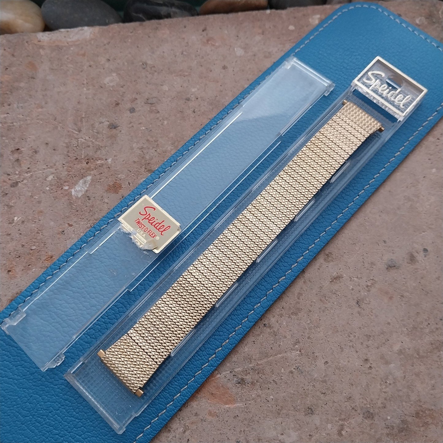 1970s 22mm 19mm 18mm Speidel Gold-Tone Flared Thinline Vintage Watch Band