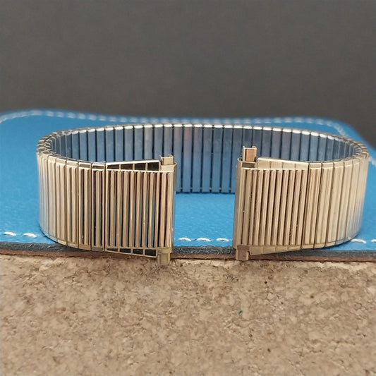 1970s Speidel Gold-Tone nos Flared Thinline Vintage Watch Band Speidel 18mm-22mm