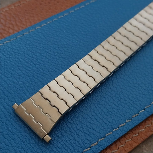 Vintage 18mm 19mm 20mm 1970s Speidel Gold-Tone NOS Flared Classic Watch Band