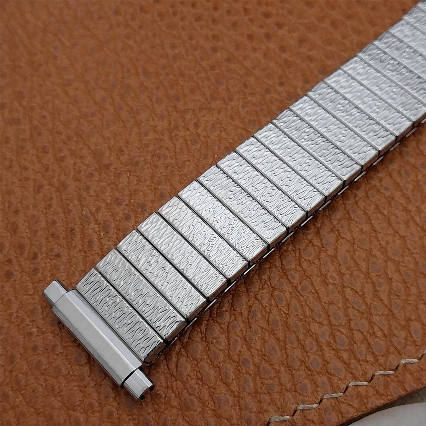 18mm 19mm 20mm Long JB Champion Stainless Steel Unused 1970s Vintage Watch Band