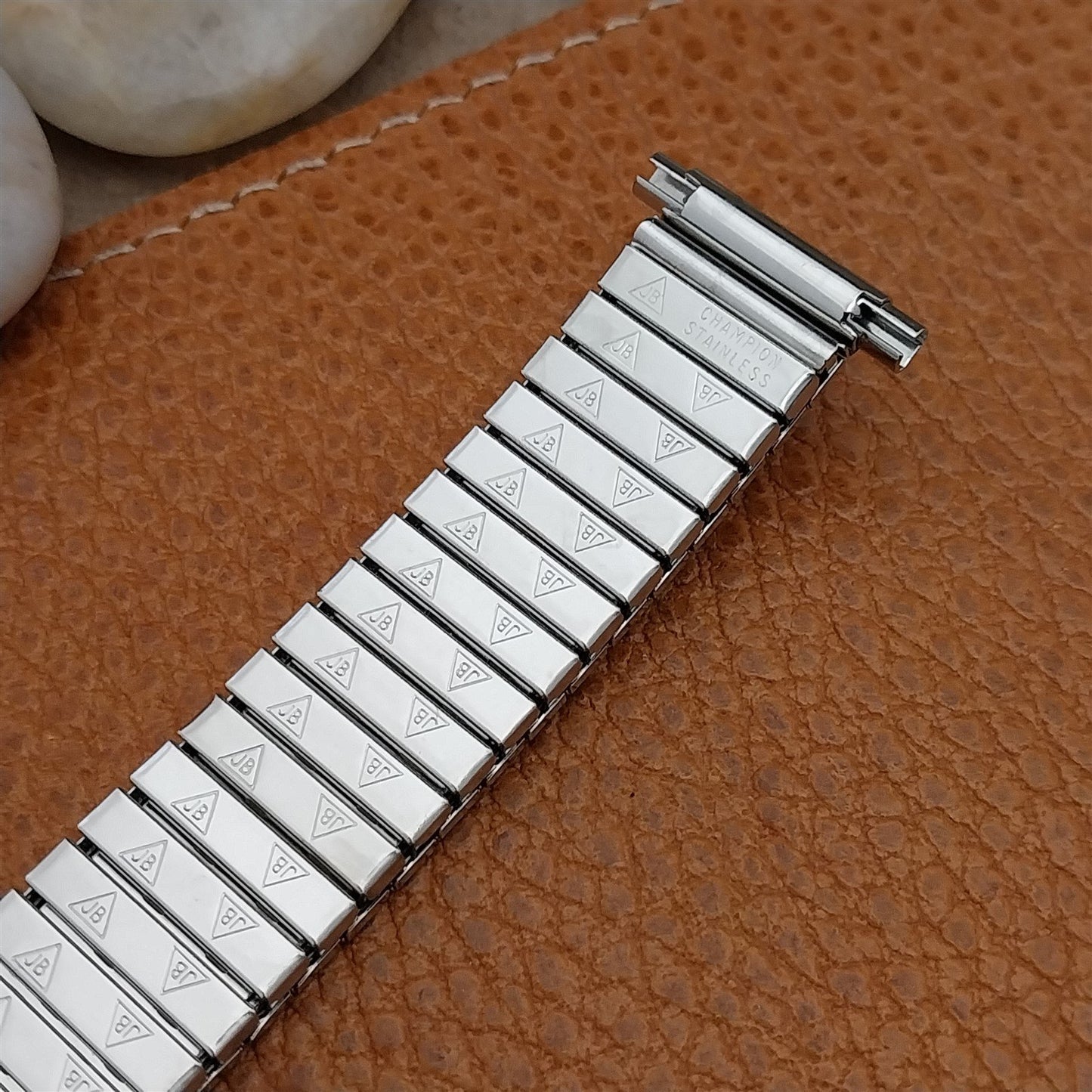 18mm 19mm 20mm Long JB Champion Stainless Steel Unused 1970s Vintage Watch Band