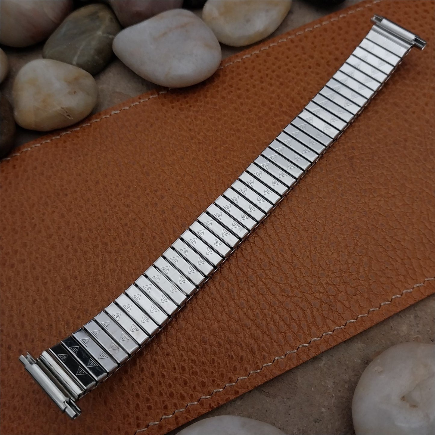 18mm 19mm 20mm Long JB Champion Stainless Steel Unused 1970s Vintage Watch Band